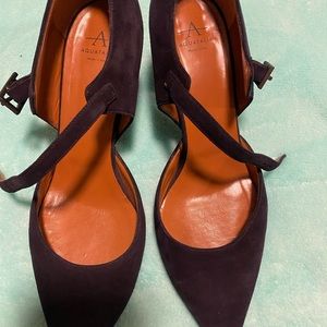 Aquatalia blue suede shoes